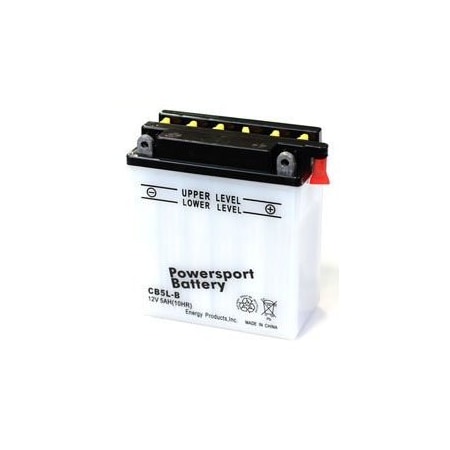 ATV Battery, Replacement For Chrome, Yb5L-B Battery